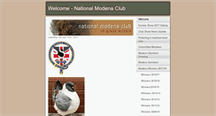 Desktop Screenshot of nationalmodenaclub.co.uk